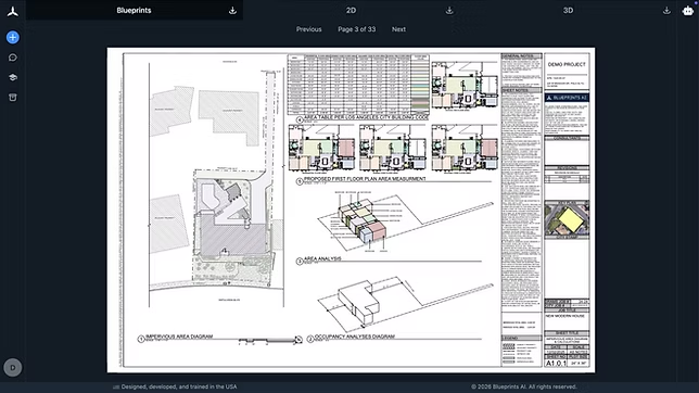 Permit-ready construction documents generated by AI