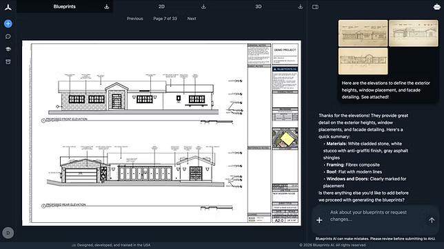 Blueprints AI accepting multiple file formats